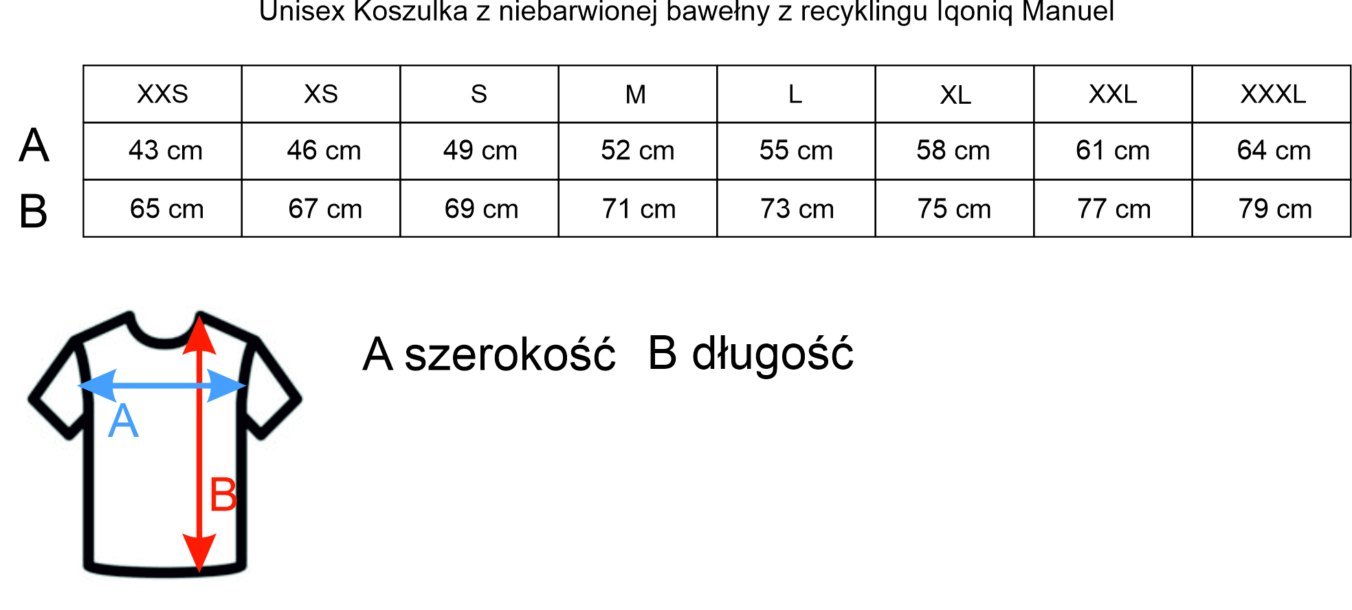 Koszulka z niebarwionej bawełny  Manuel