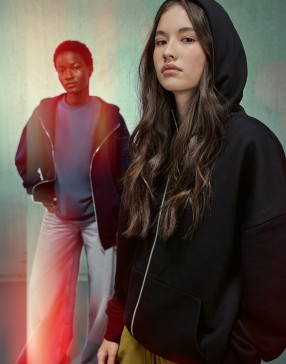 Bluza z kapturem na zamek Influence 