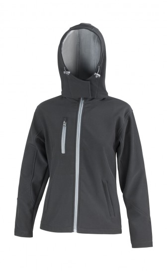 Damski softshell z kapturem